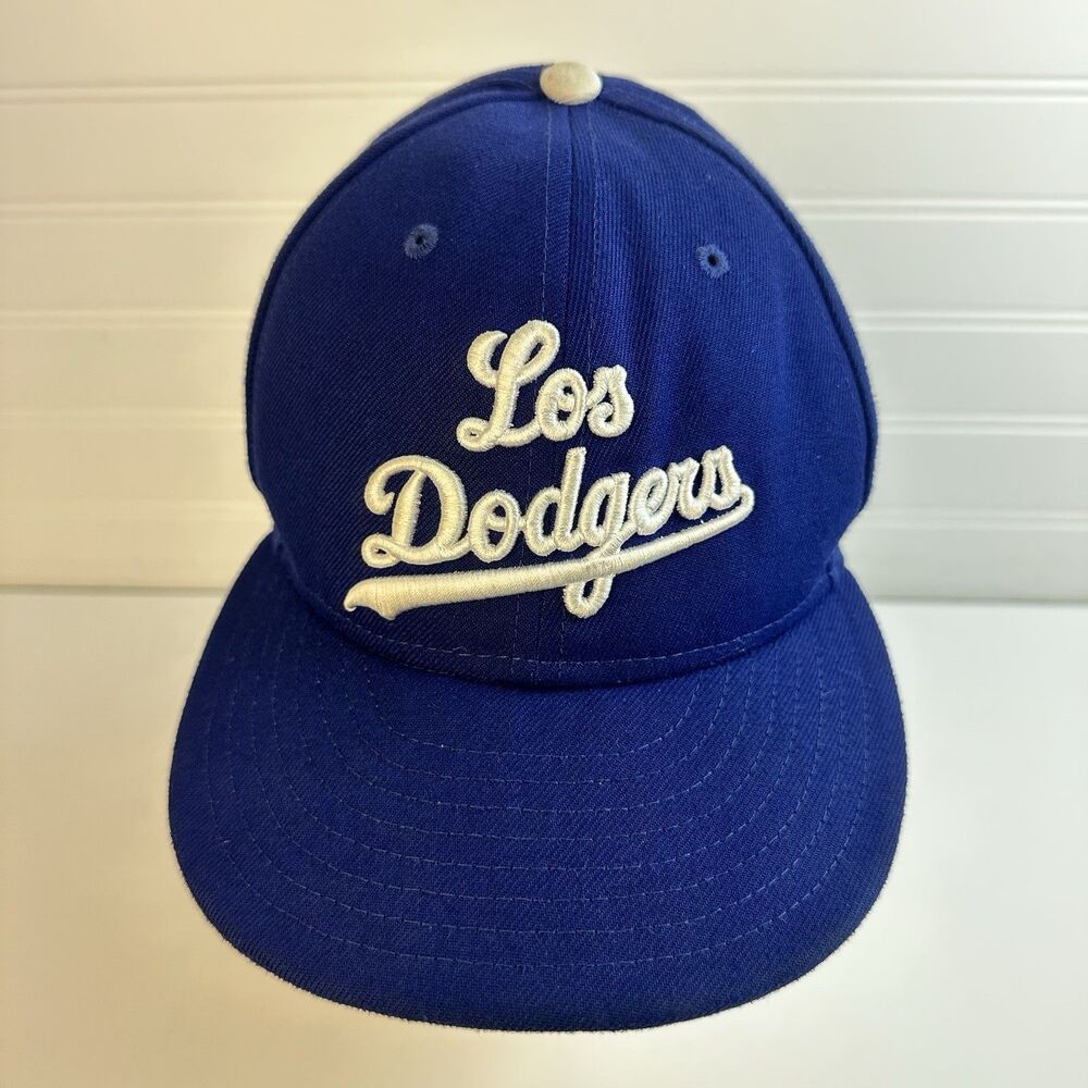 Los Angeles Dodgers New Era 2021 City Connect 59FIFTY Fitted Hat Royal Blue Sz 7